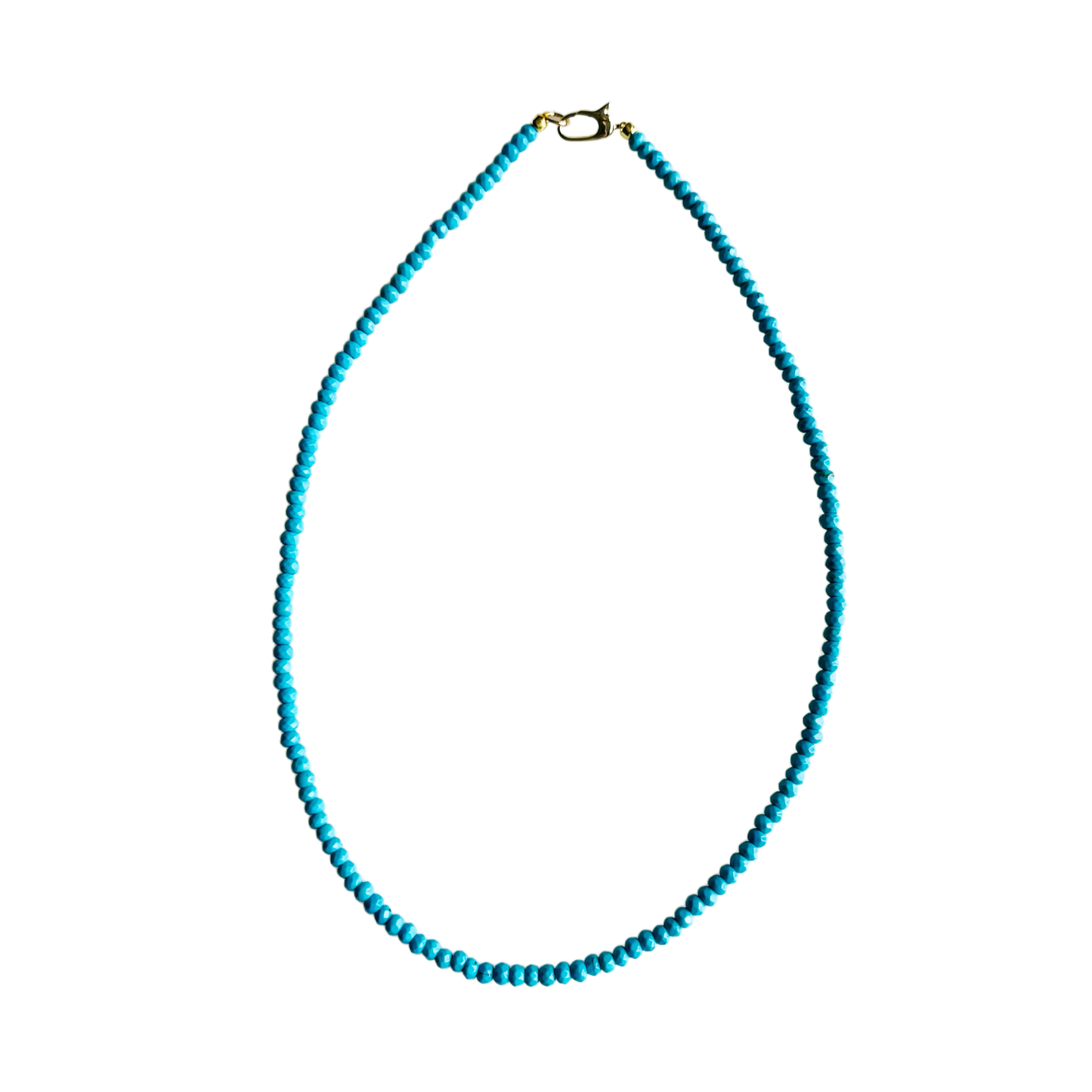Dainty Candy Gemstone Necklace: Turquoise