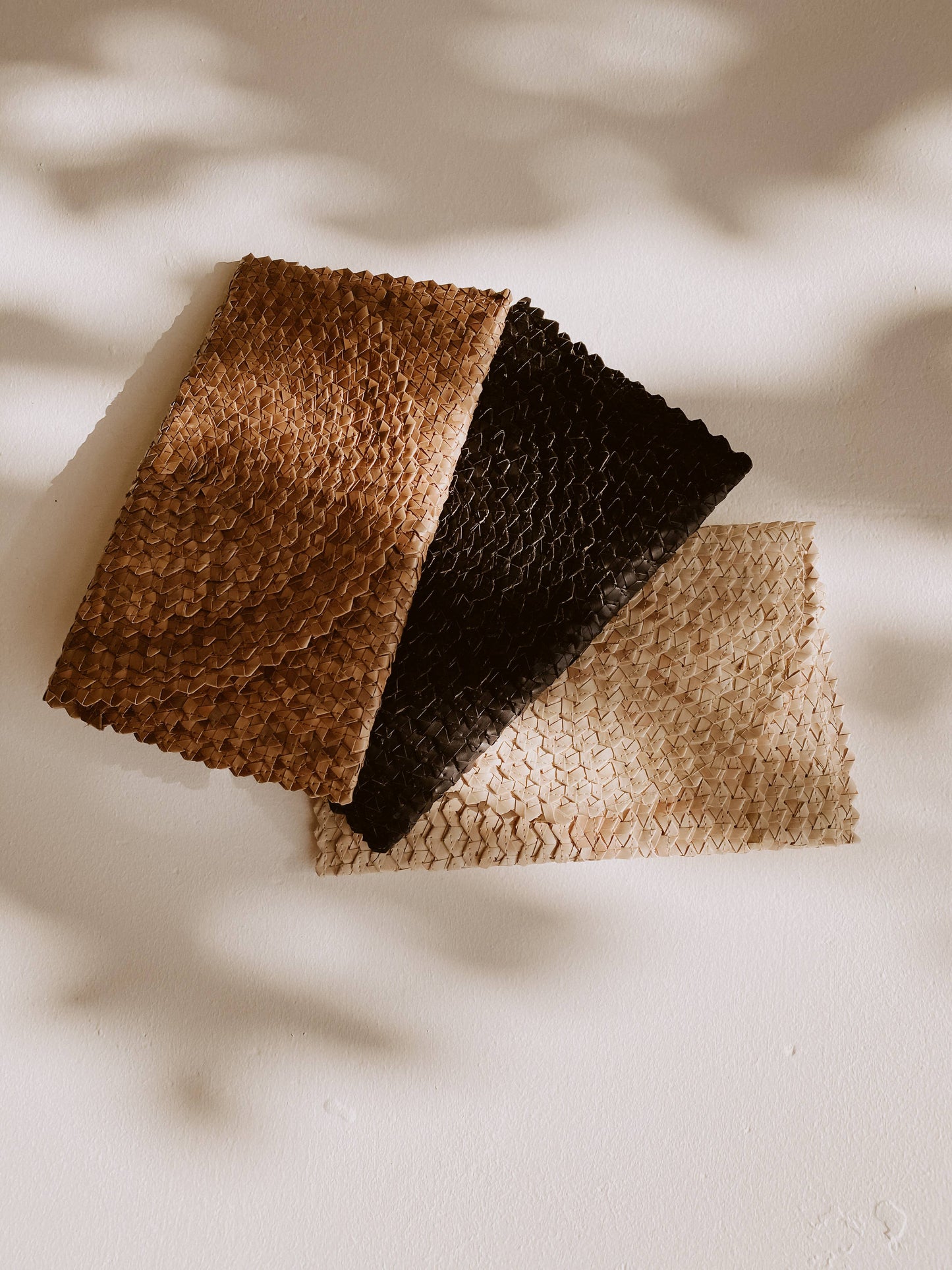 Rattan Clutch: Black