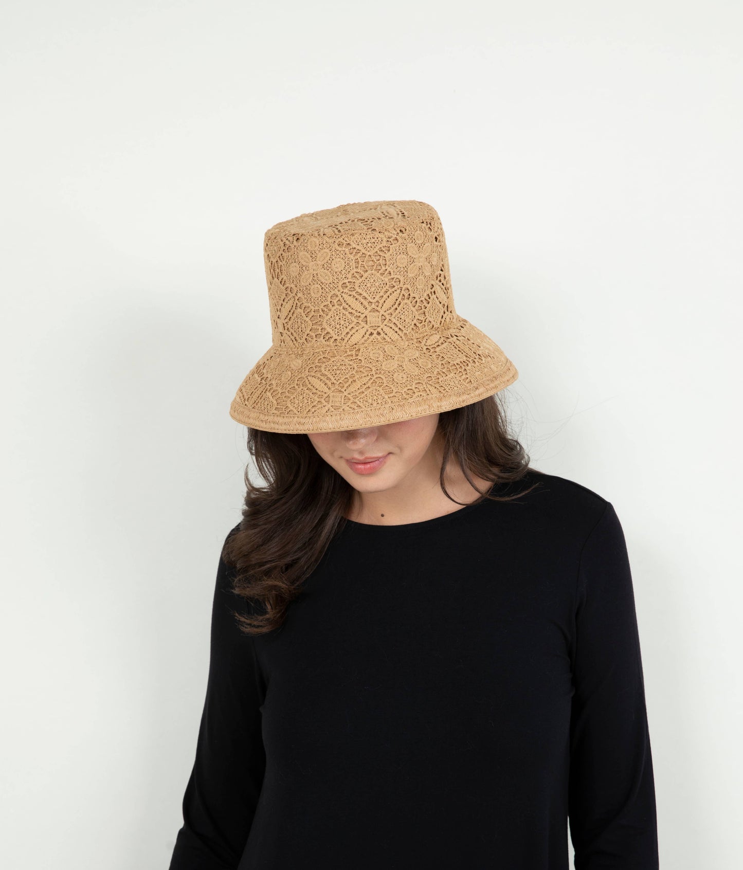 Lace Overlay Bucket hat