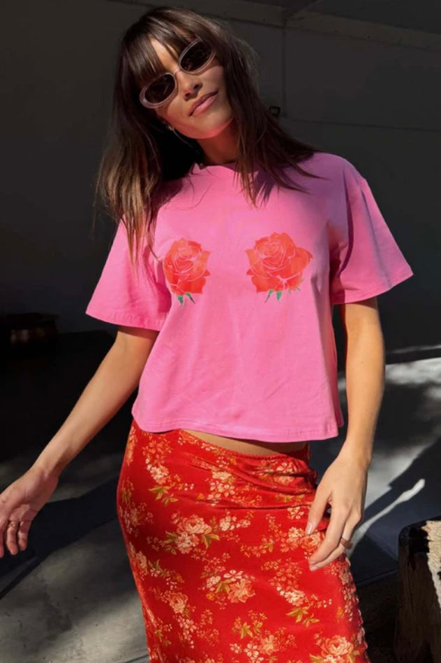 NFD - Pink Rose Tee