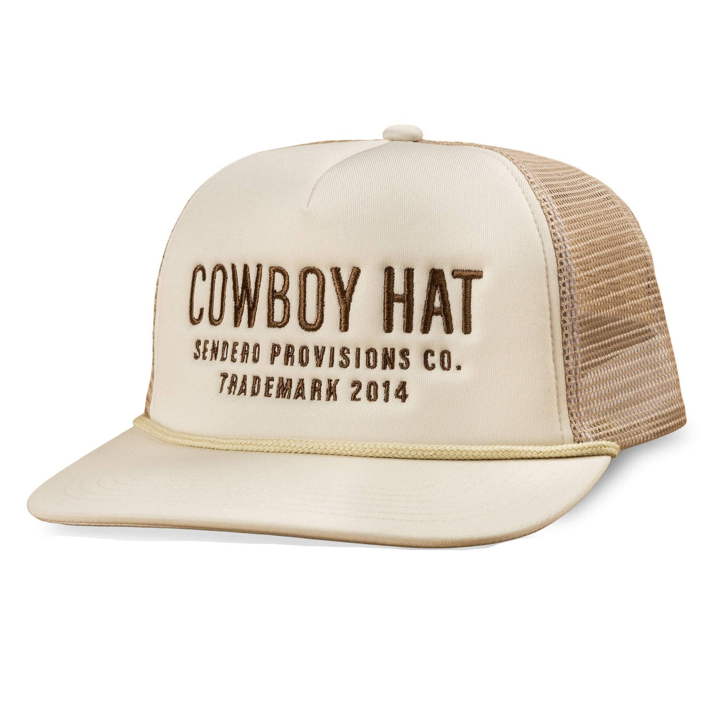 Cowboy Trucker Hat - cream