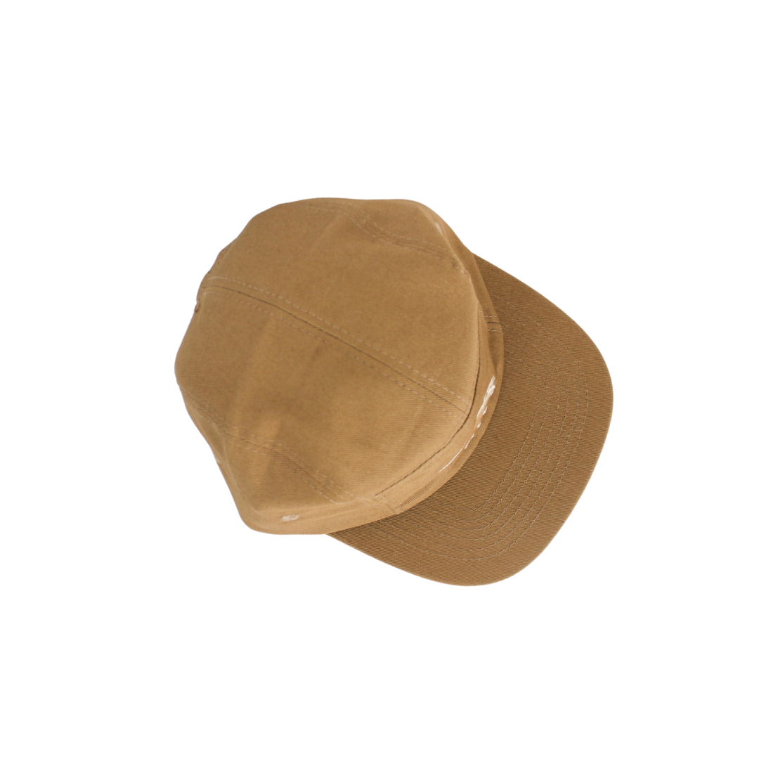Triceratops Cotton Five-Panel Hat in Khaki: Size 3