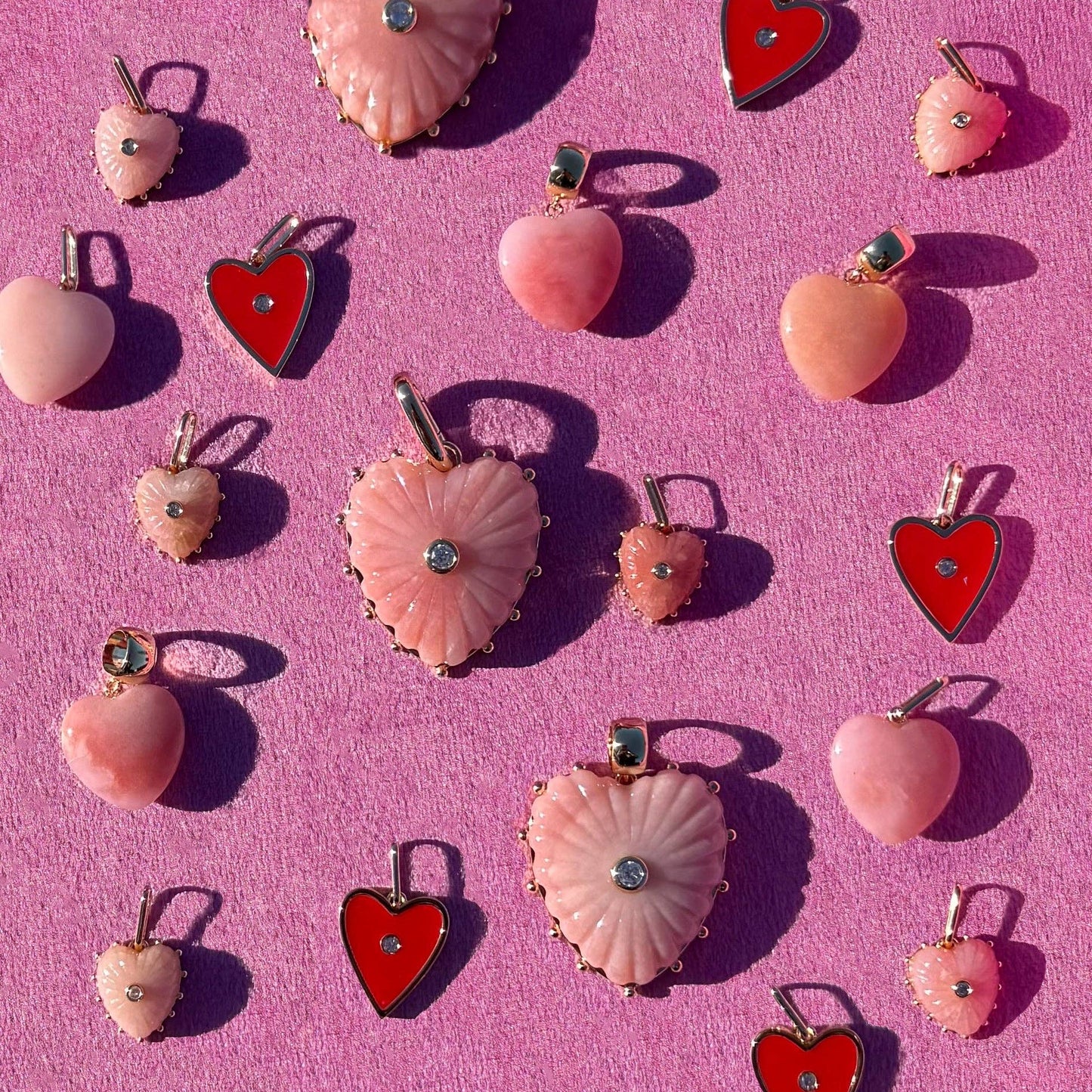 Isabel Pink Opal Charm