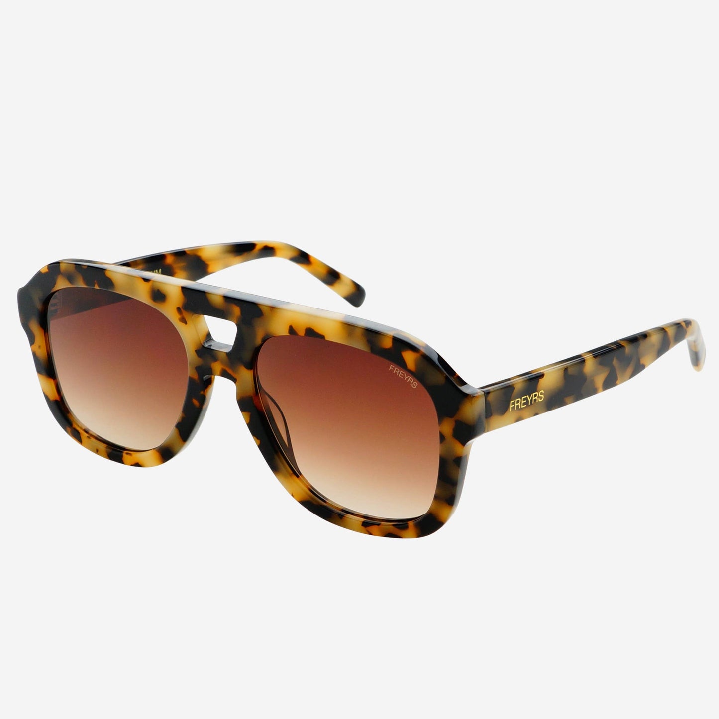 Voyager Acetate Oversized Aviator Sunglasses : Milky Tortoise