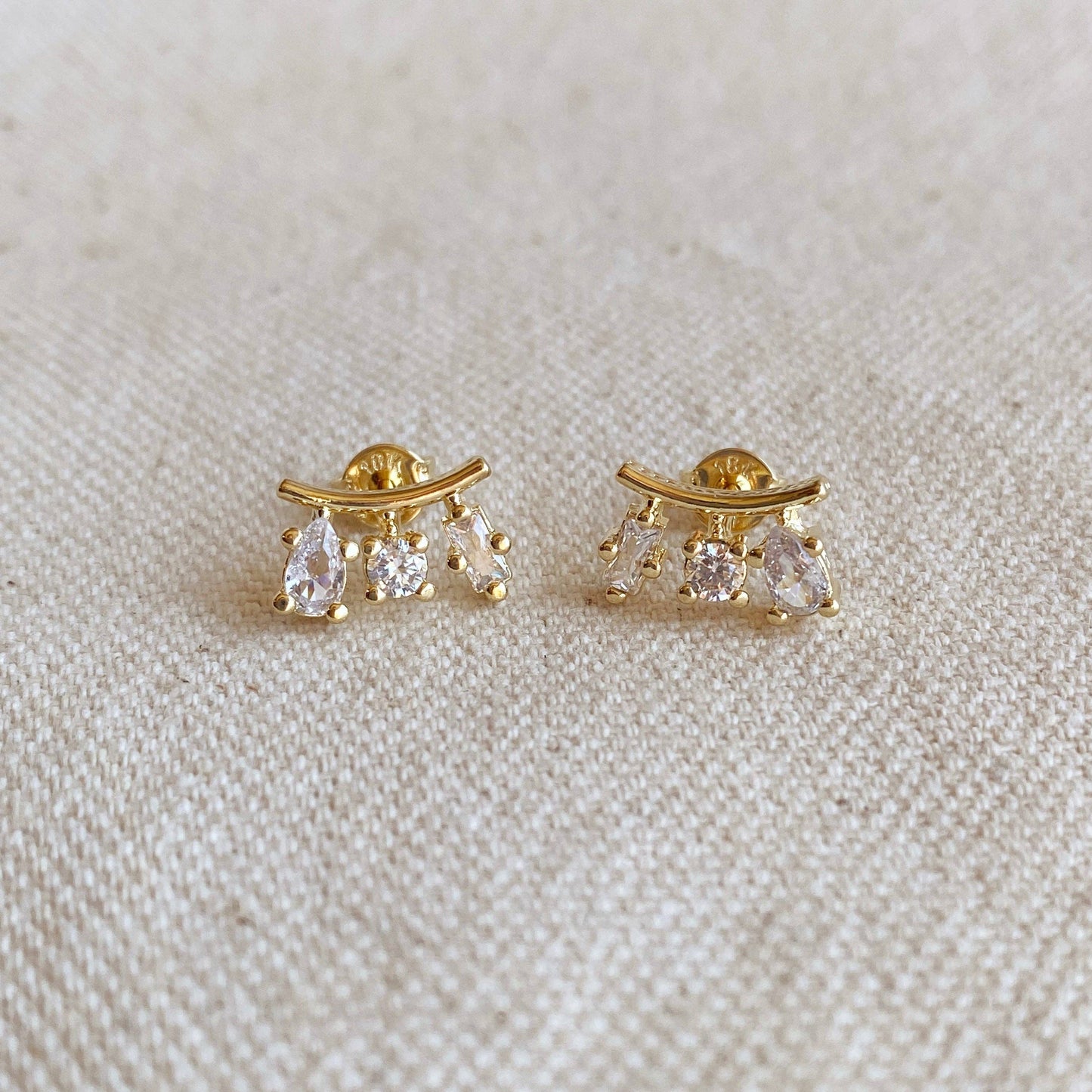 Cubic Zirconia Stud Earrings