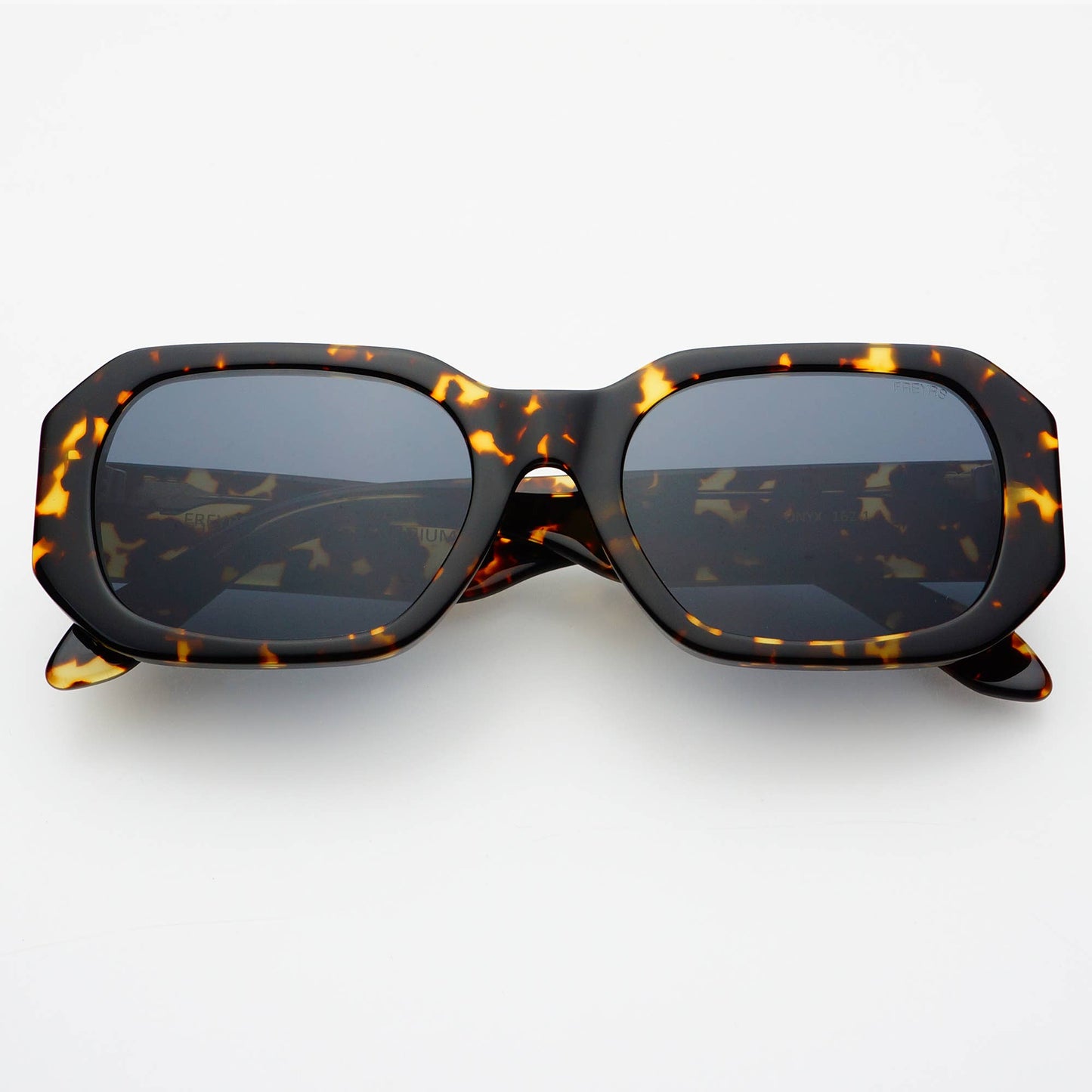 Onyx Acetate Rectangular Sunglasses: Dark Tortoise