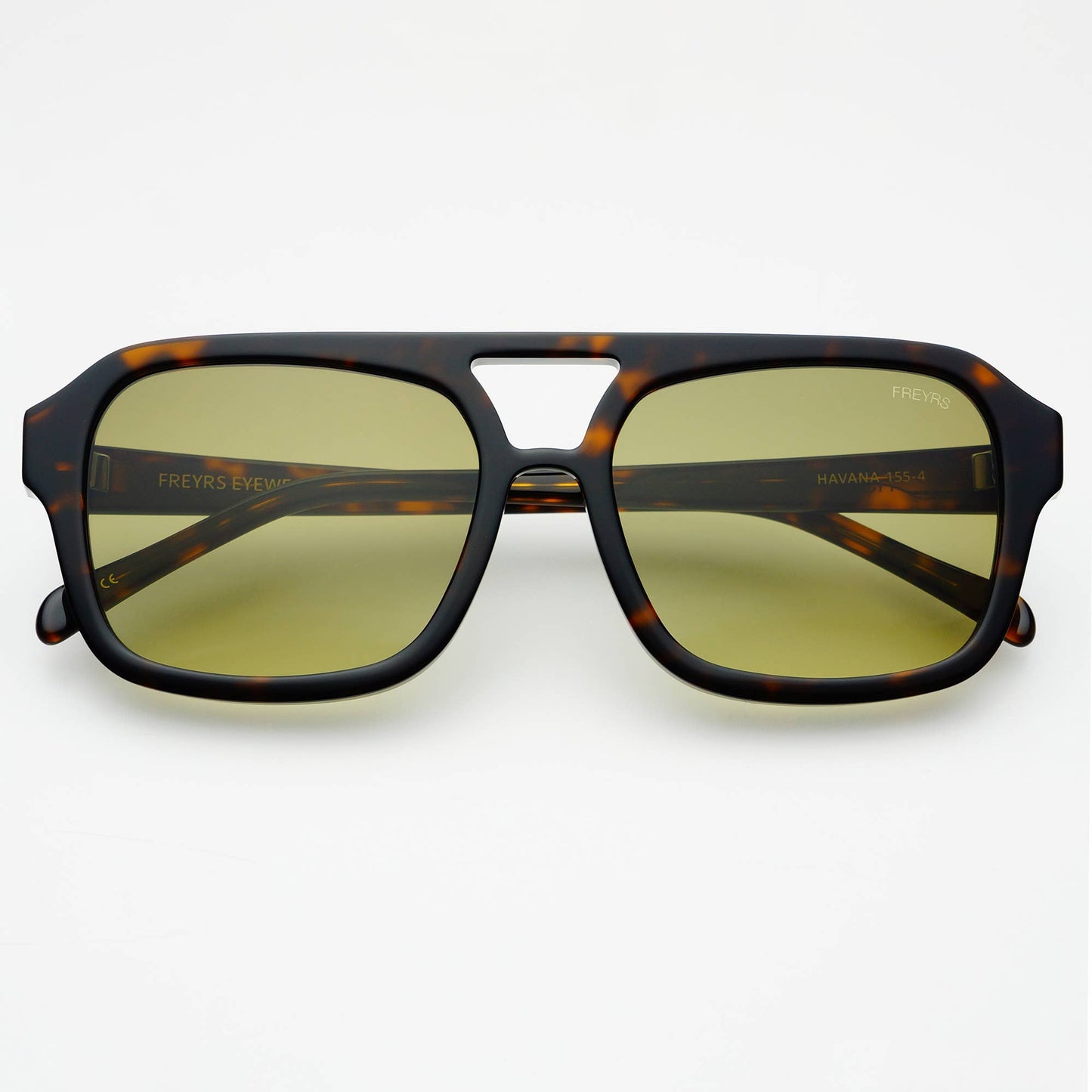 Havana Acetate Aviator Sunglasses: Dark Tortoise