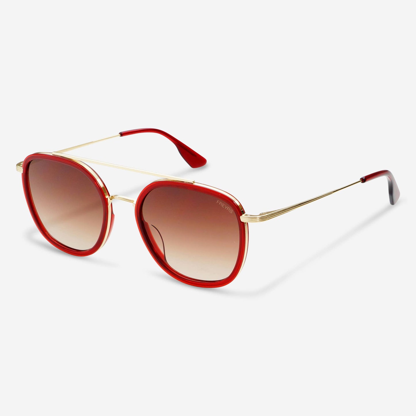 Weston Acetate Round Unisex Sunglasses : Red