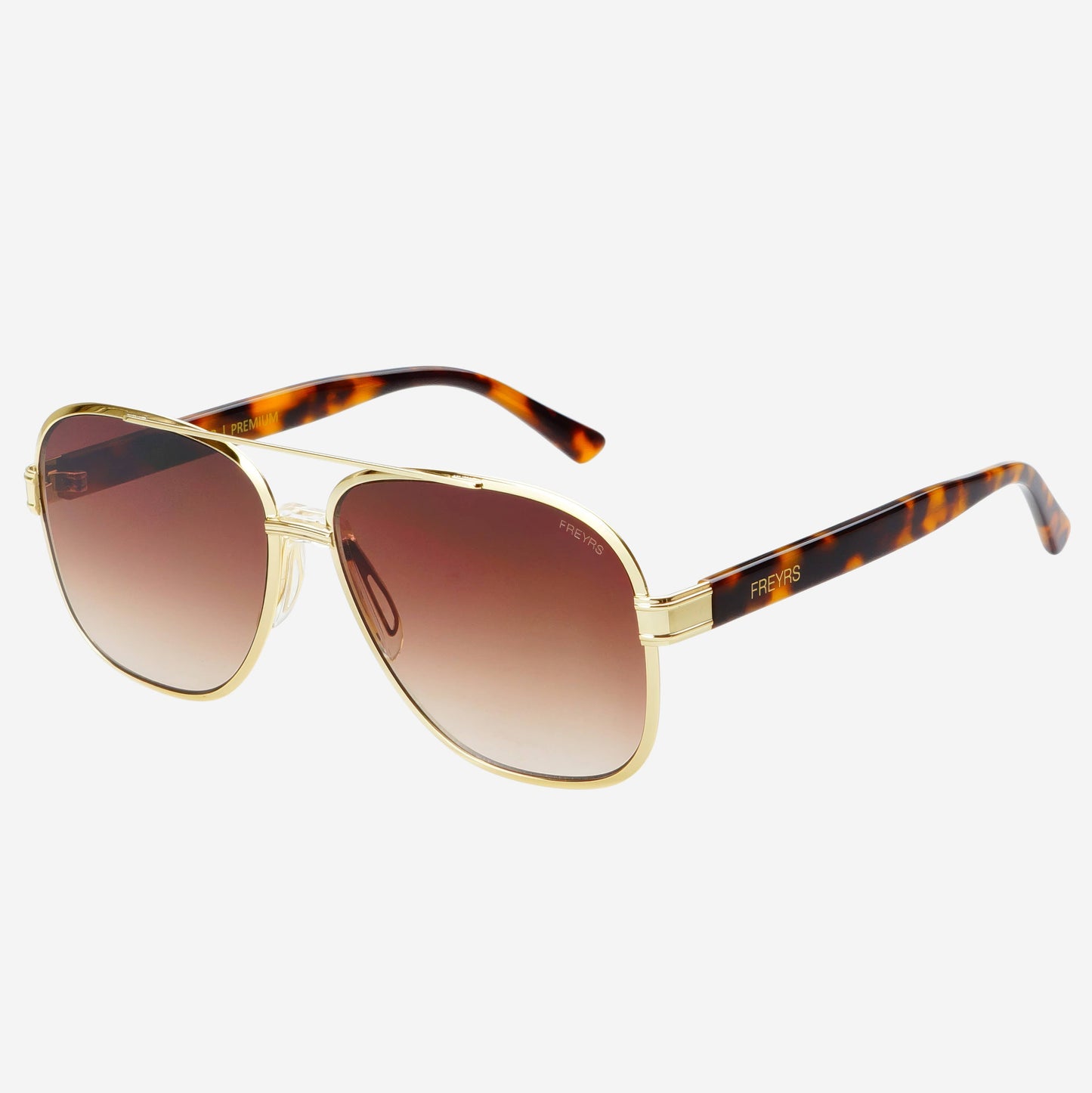 Carter Aviator Sunglasses : Brown
