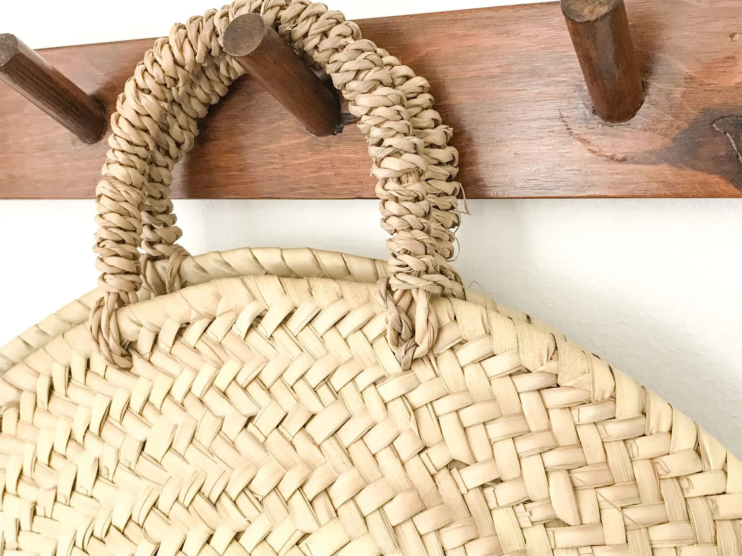 Moroccan Round Short Handled Bag