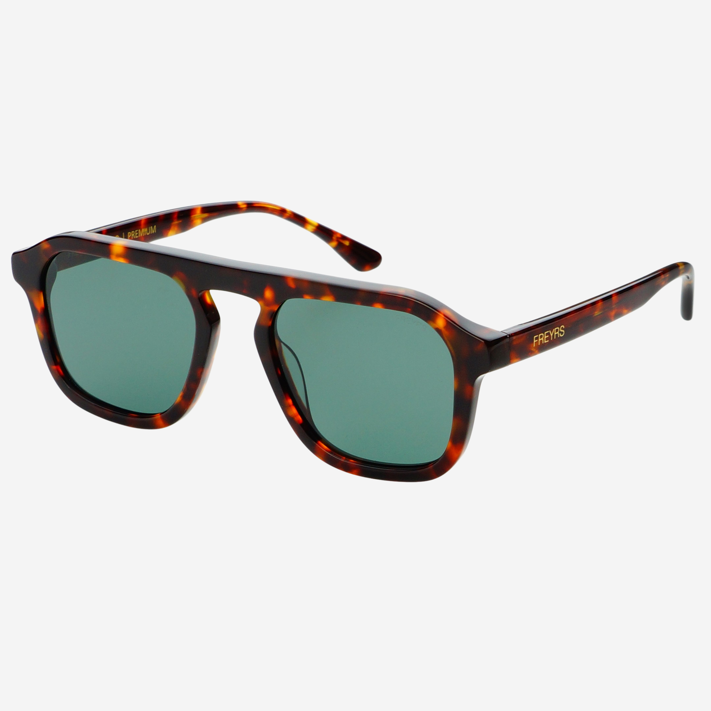 Addison Acetate Unisex Aviator Sunglasses : Tortoise / G15