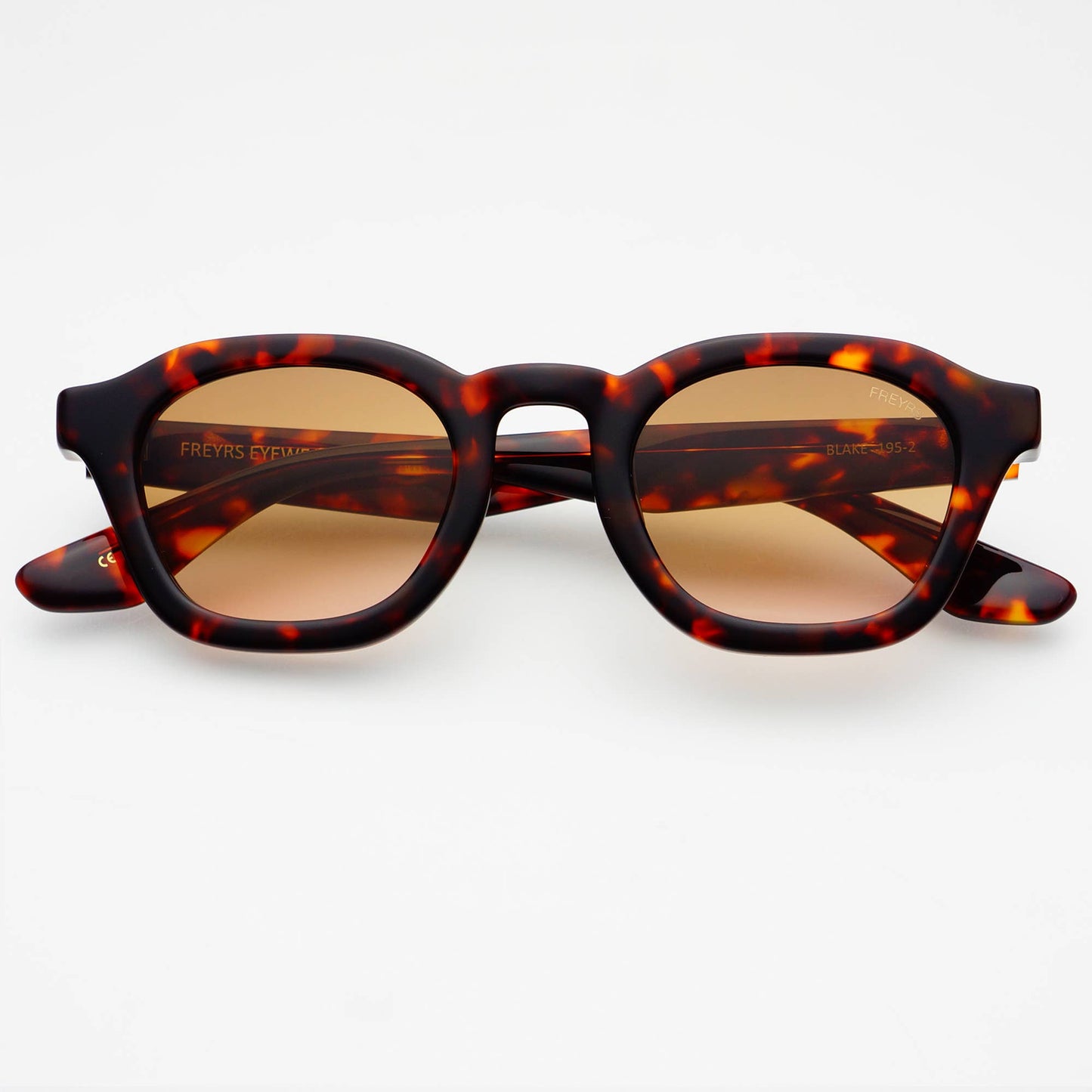 Blake Acetate Mens Round Sunglasses : Tortoise