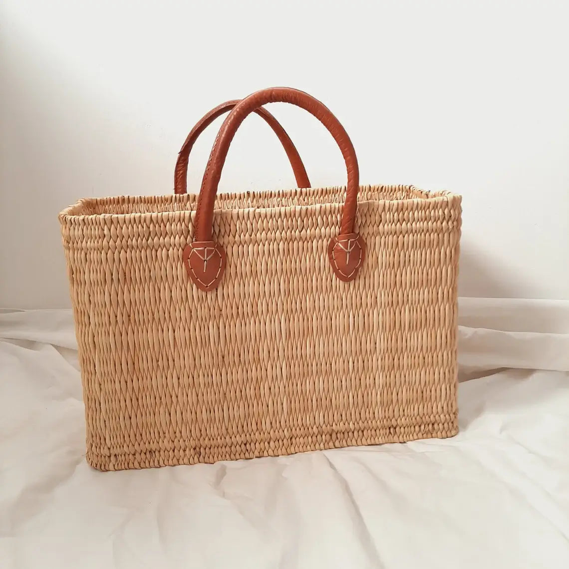 Natural Straw Handbag - Straw Bag, Straw Tote Bag, Market: Set of 3 size