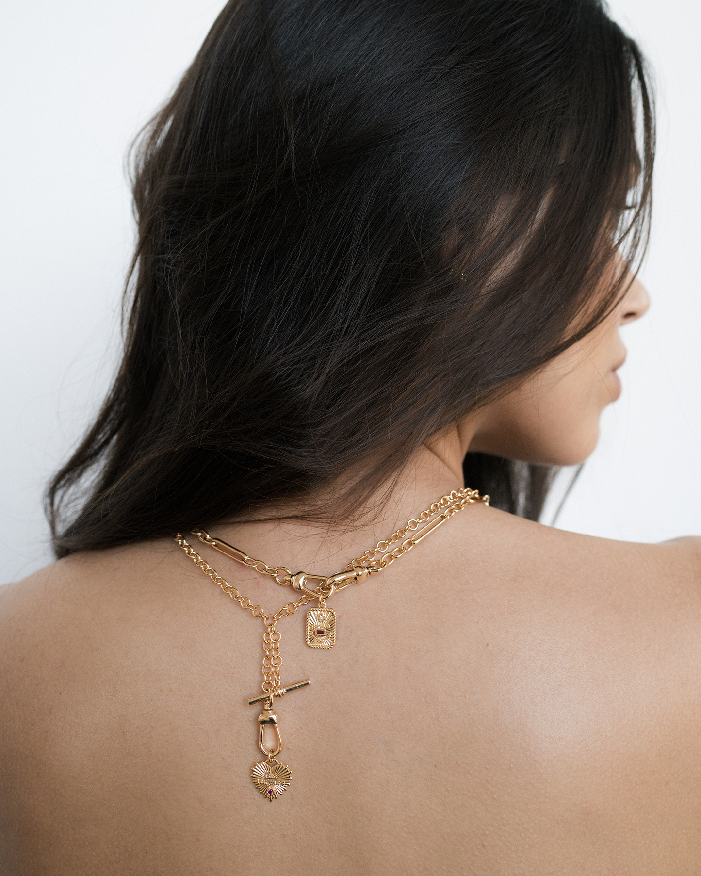 Manon French Love Charm: Gold plate