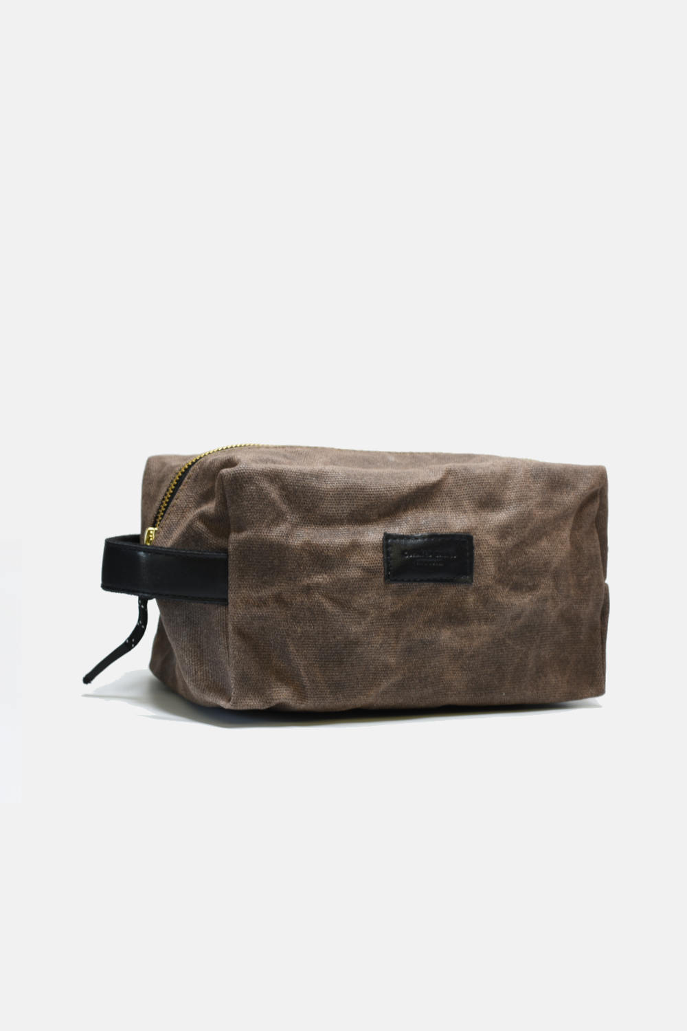 Waxed Canvas Toiletry Bag 2.0: Dark Brown