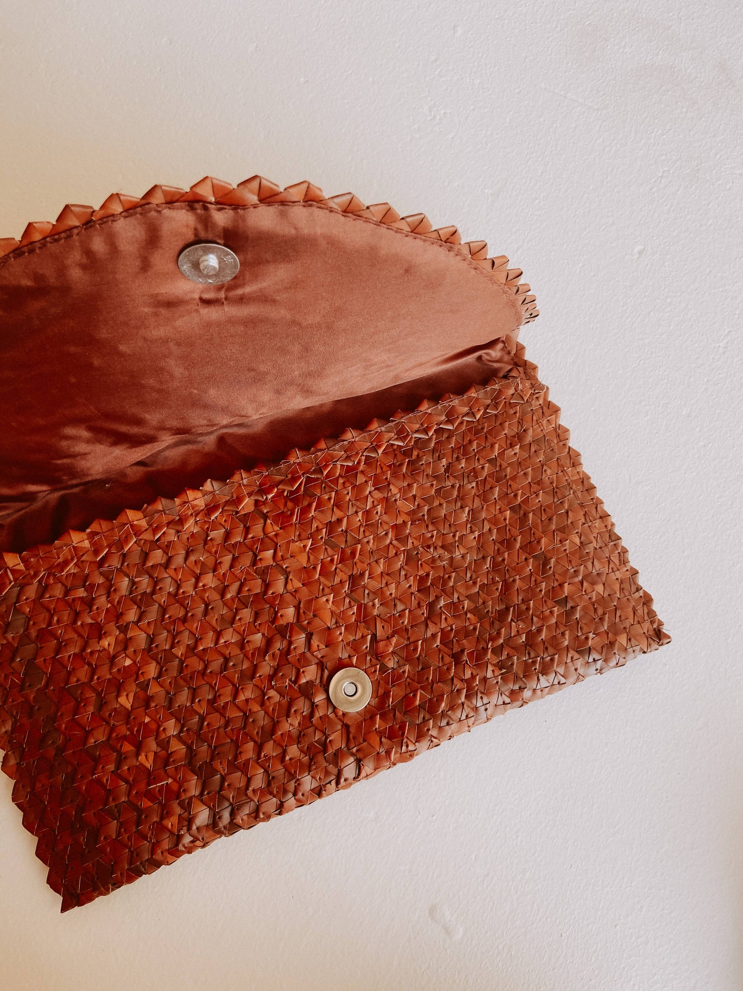 Rattan Clutch: Black