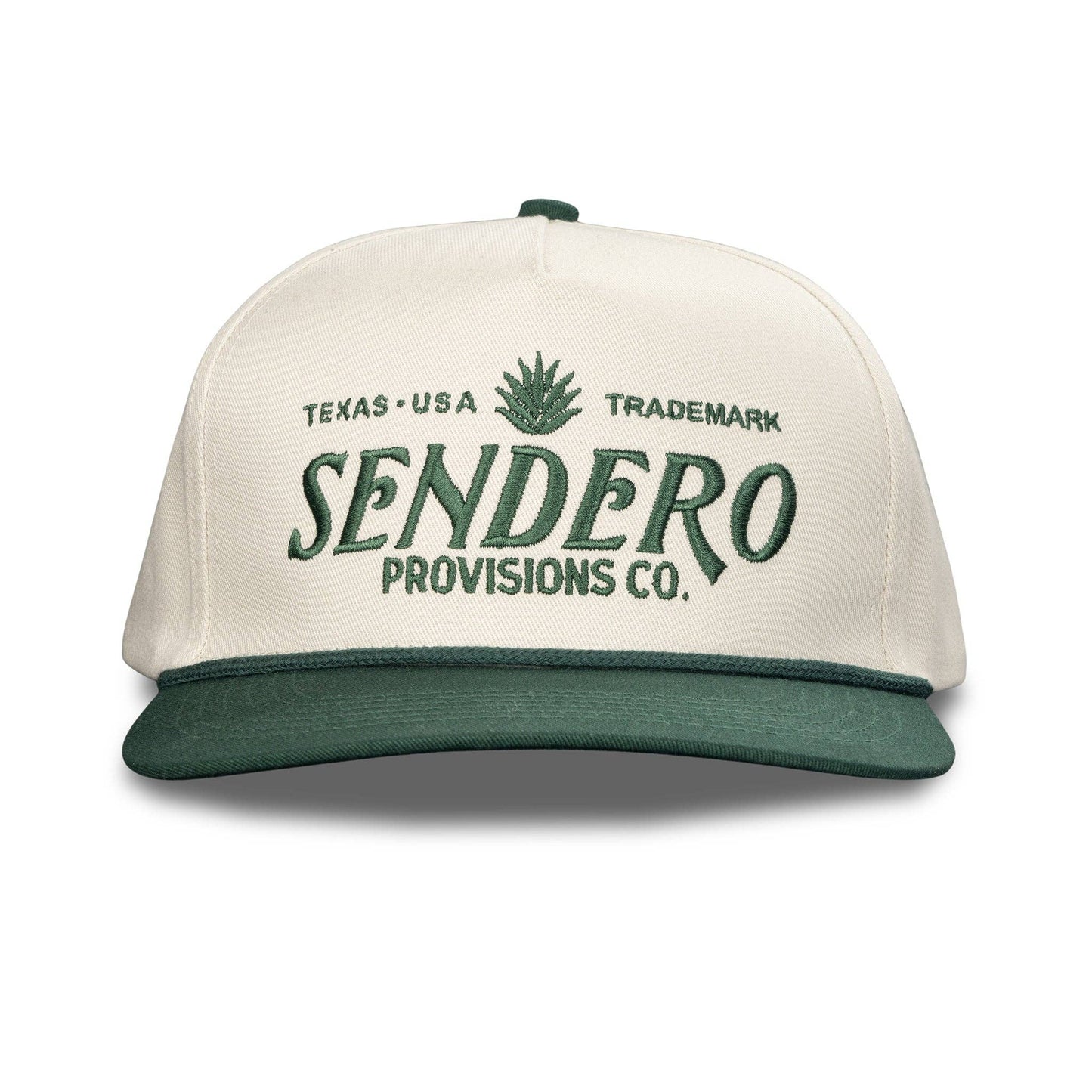 Logo Hat - Structured: Cream/Maroon