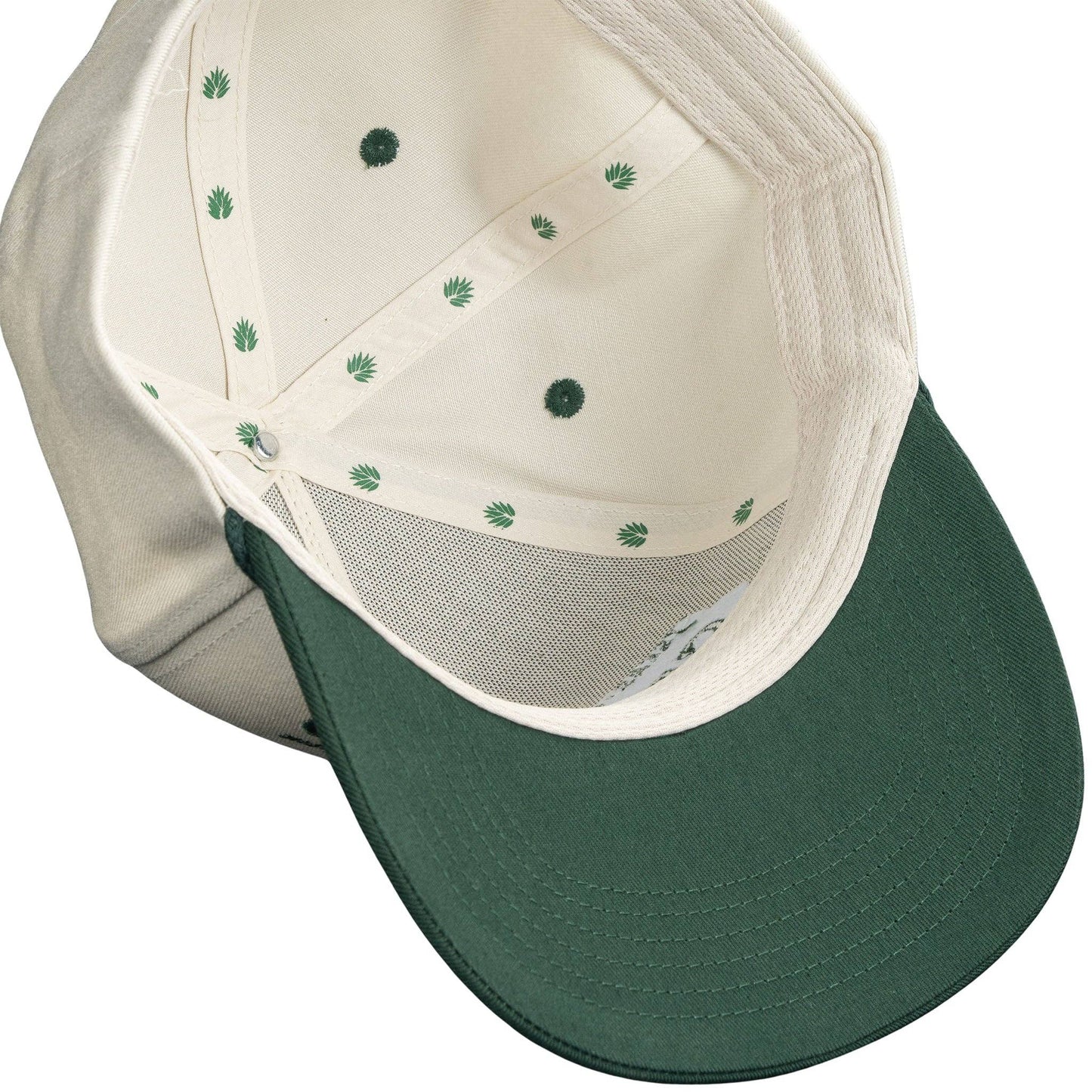 Logo Hat - Structured: Cream/Maroon