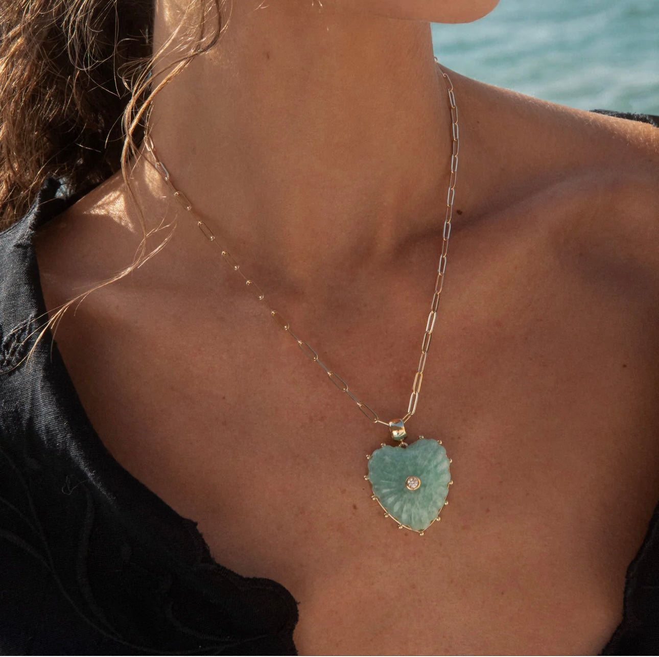 Malene Amazonite Bail