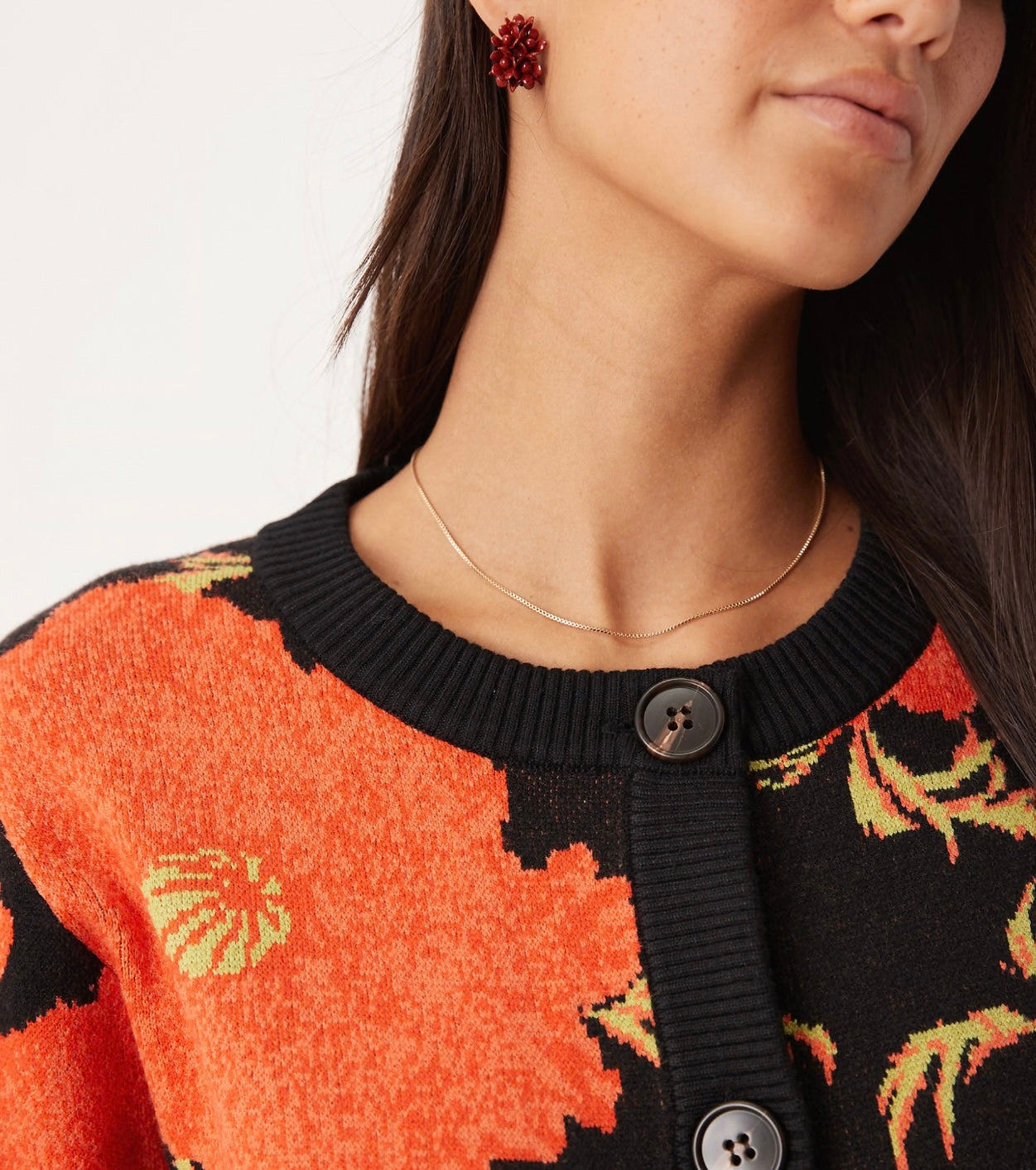 NFD Black Poppy Cardigan