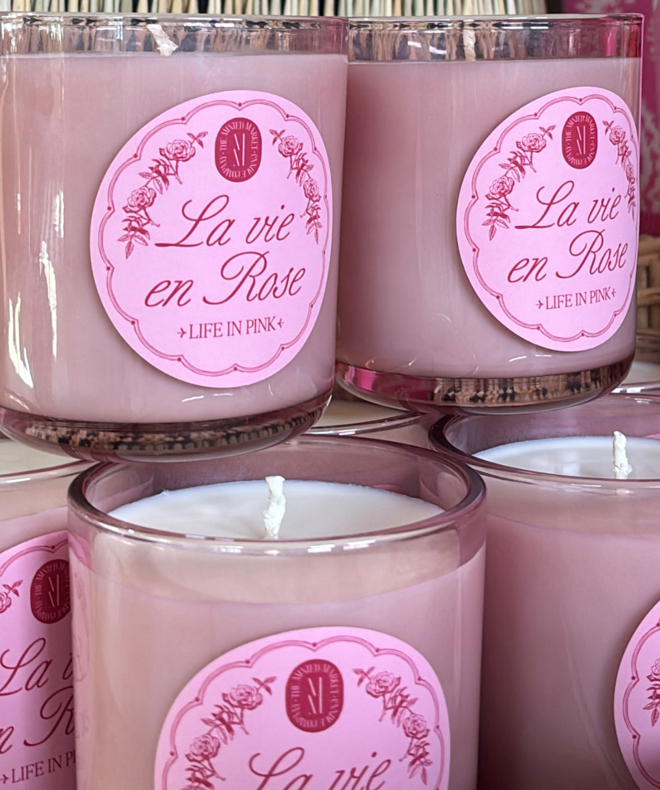 Saint + Goldie Artisan Hand Poured Soy Candle - La Vie en Rose