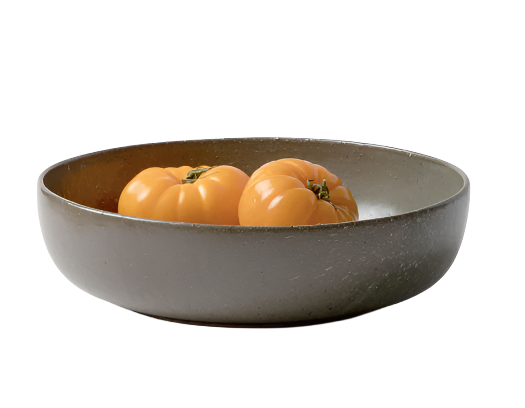 MARCUS, Gray Salt Glaze, Round Serving Bowl, Stoneware, Small