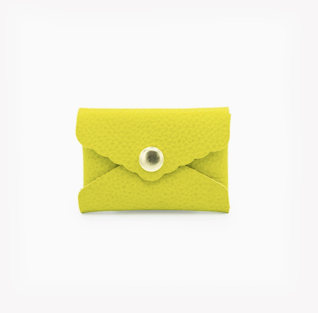 Mini Envelope card holder - Lemon