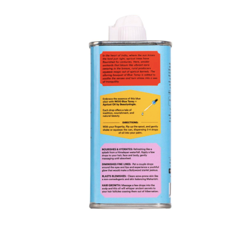 Blue Tansy + Apricot Oil, 100% Organic - Face, Hair, Body Oil