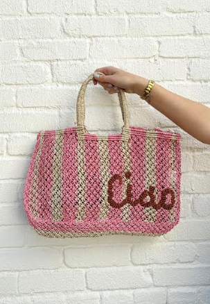 CIAO Rose Stripe Tote