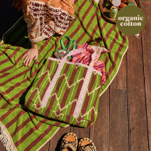 Nisha Terry Tote Bag - Palm