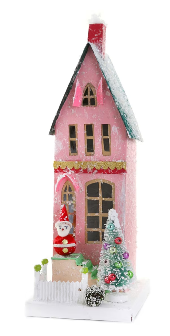 Vintage Santa Townhouse - Christmas Village