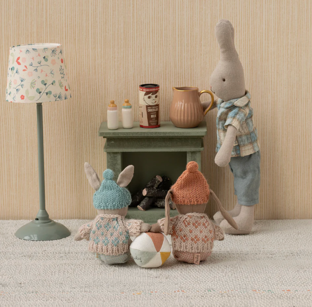 Fireplace, Miniature - Dusty green