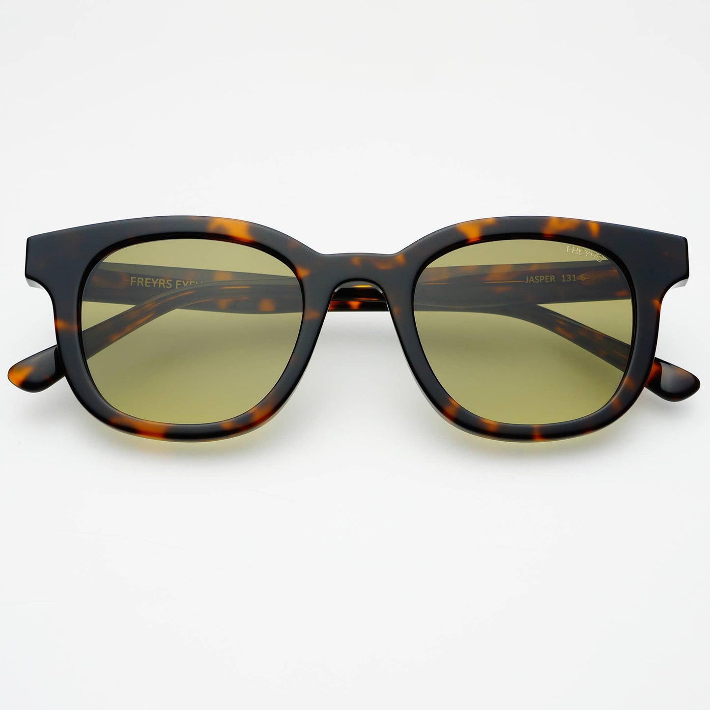 Jasper Acetate Mens Sunglasses: Tortoise / Green