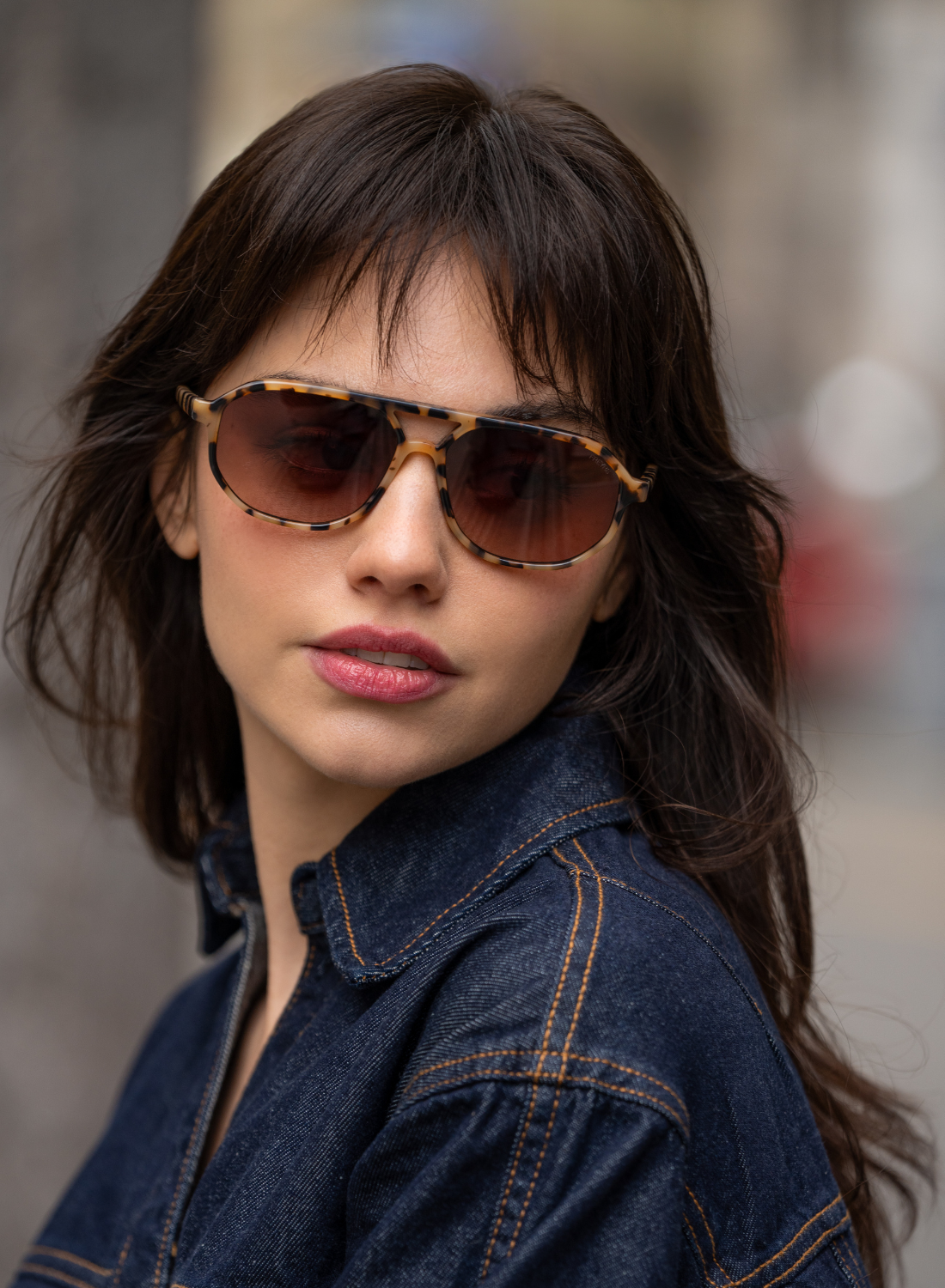 Fenix Acetate Aviator Sunglasses : Milky Tortoise
