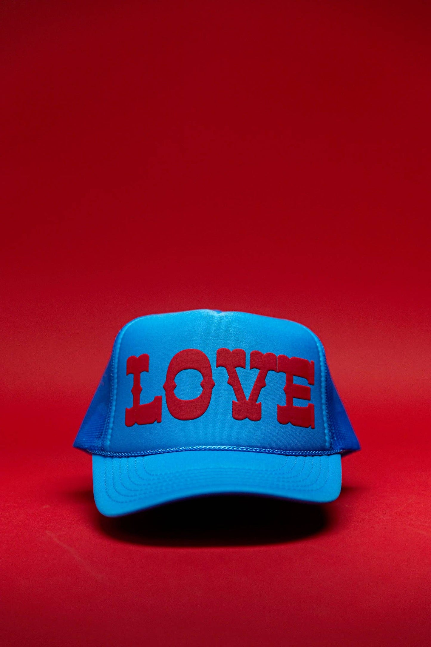 Big Love Trucker: Blue/Red