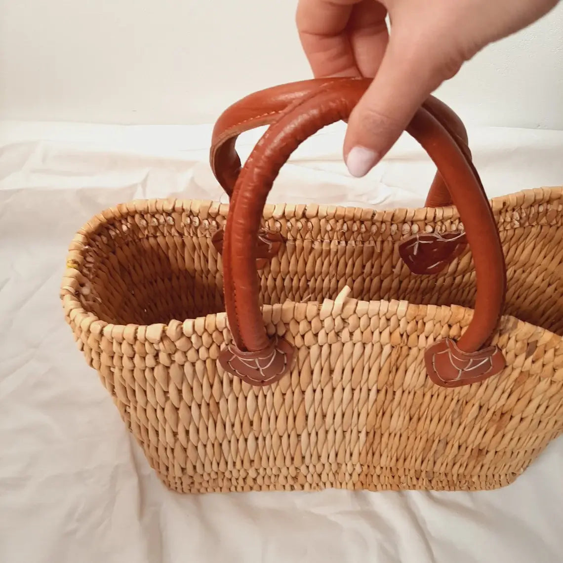 Natural Straw Handbag - Straw Bag, Straw Tote Bag, Market: Set of 3 size