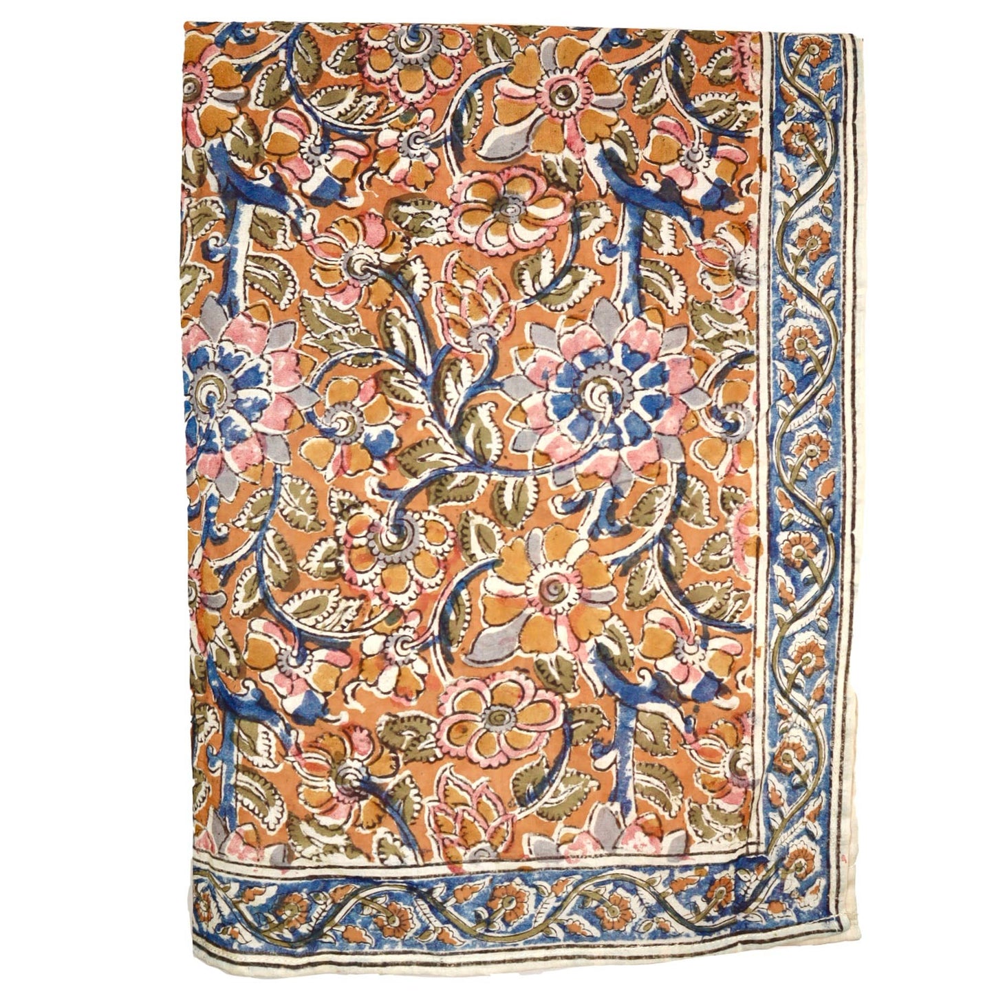Cobalt Floral - Cotton Bandana