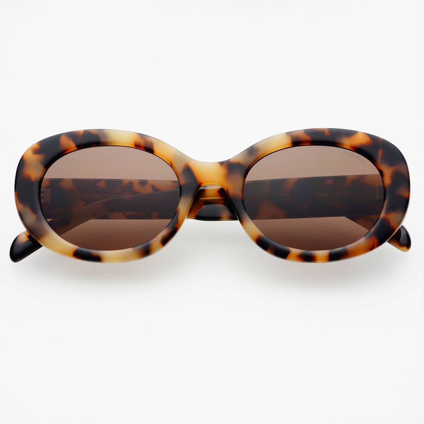 Aria Acetate Womens Oval Sunglasses : Milky Tortoise