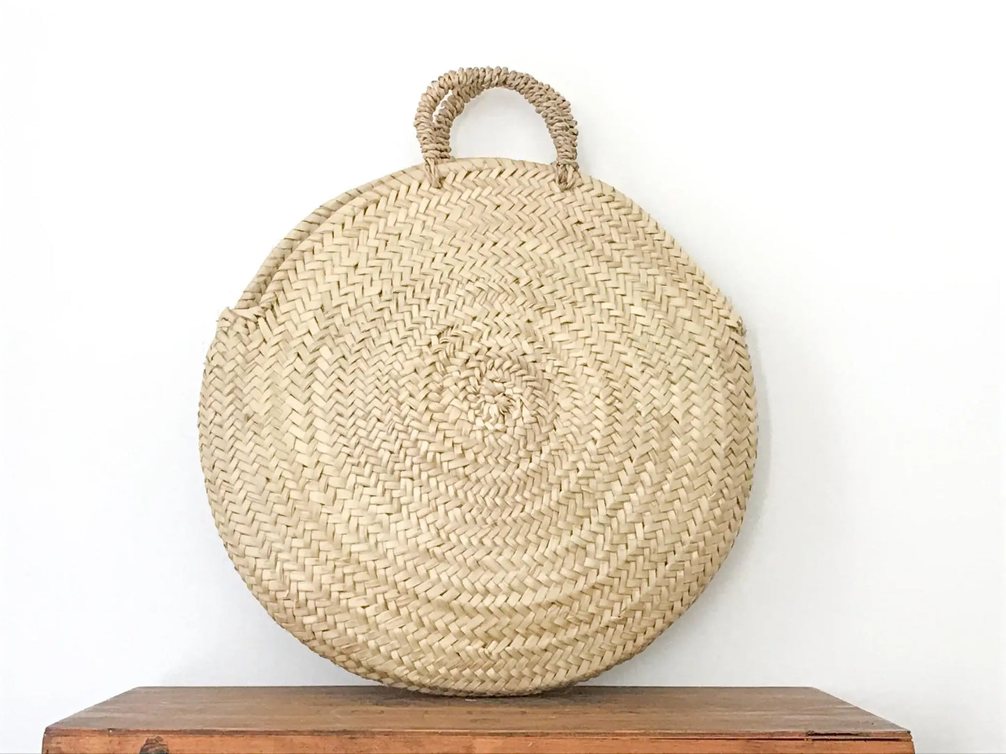Moroccan Round Short Handled Bag