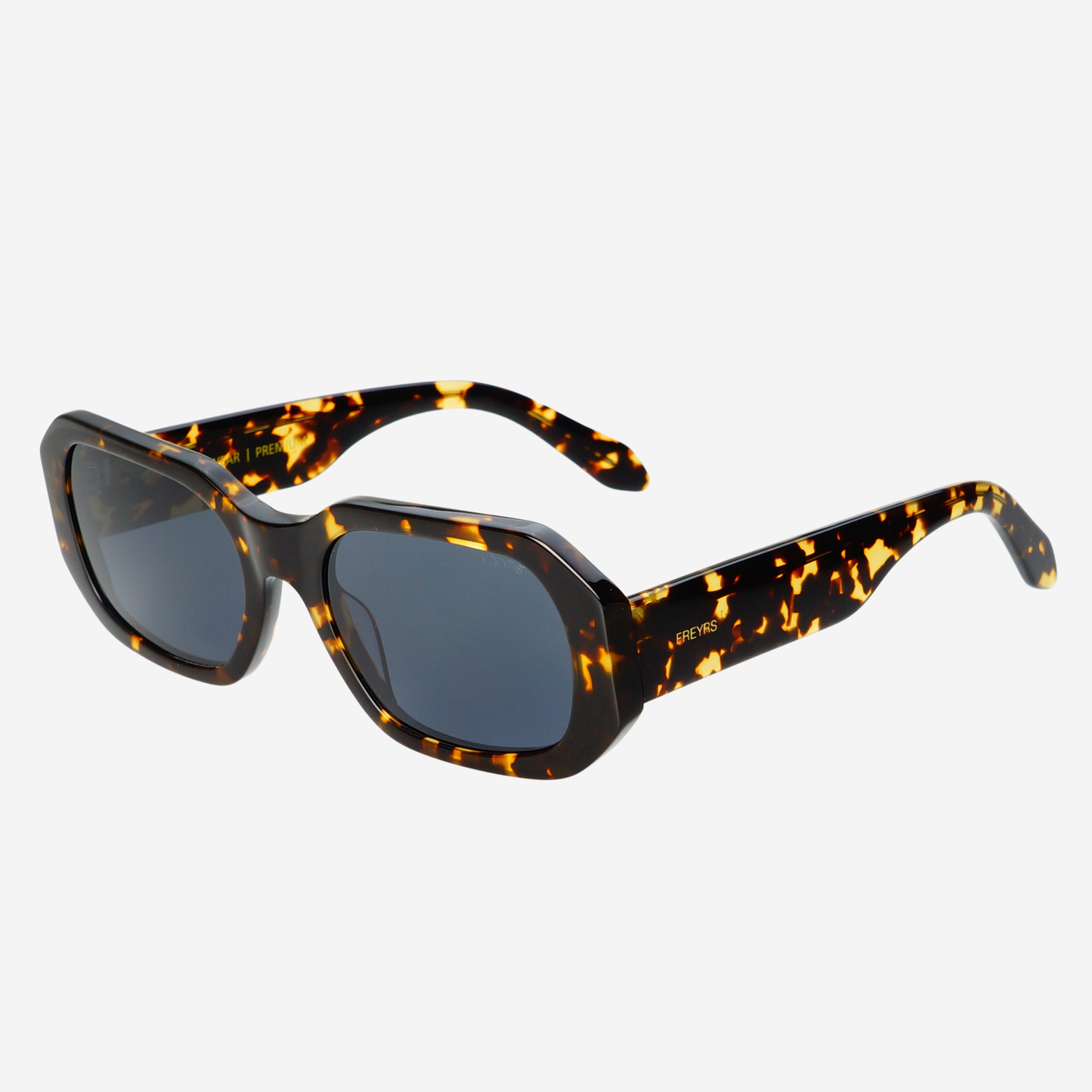 Onyx Acetate Rectangular Sunglasses: Dark Tortoise