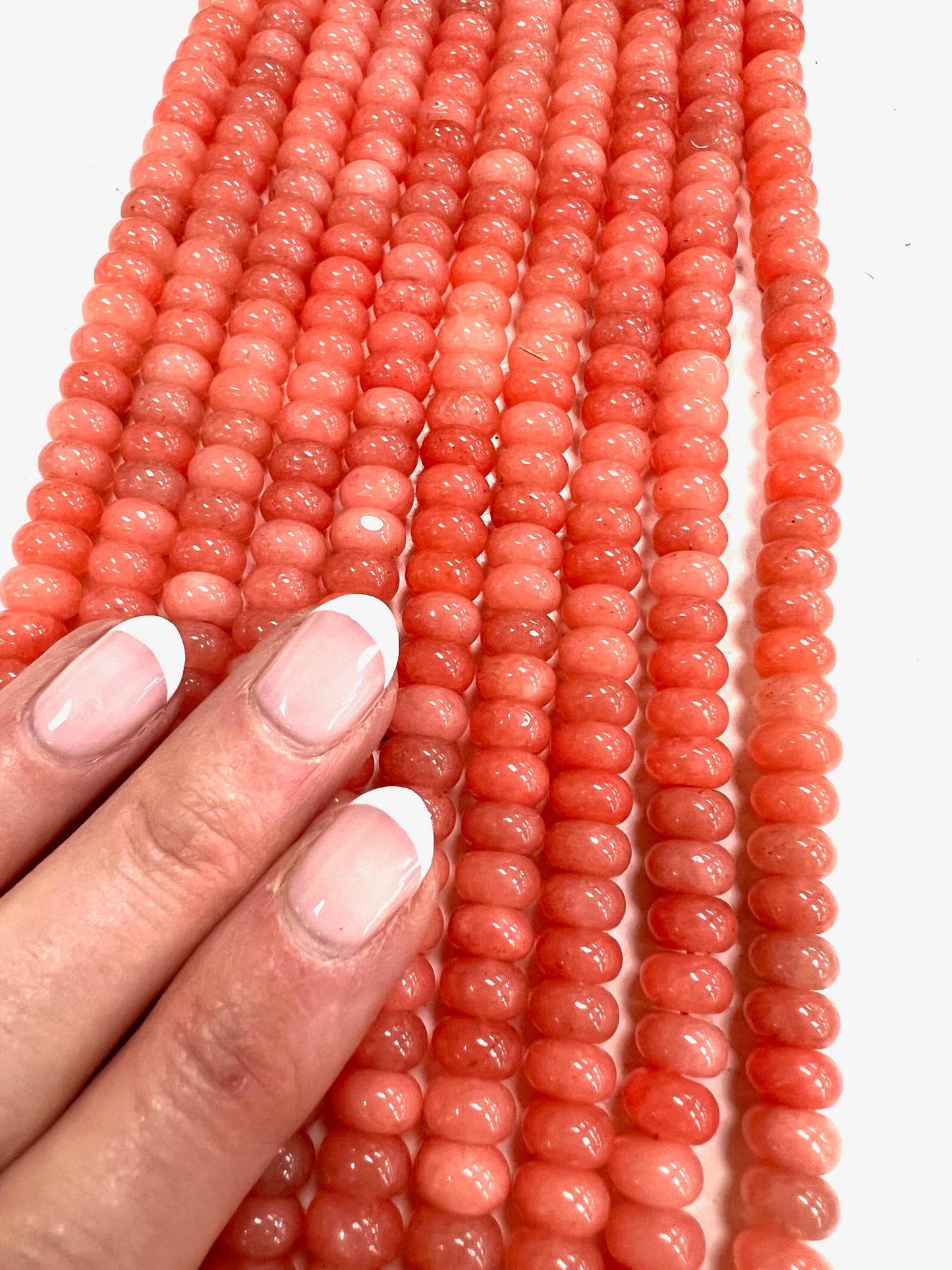 Lilly Gemstone Bead Necklace Watermelon