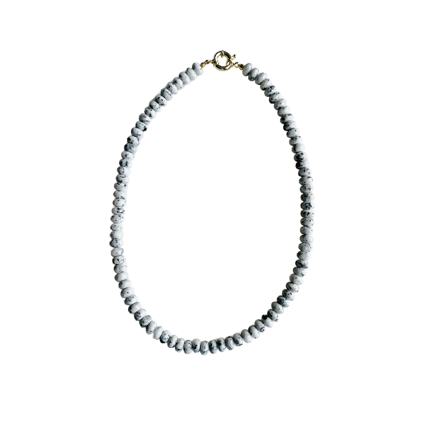 Candy Necklaces: Light Gray Angelite