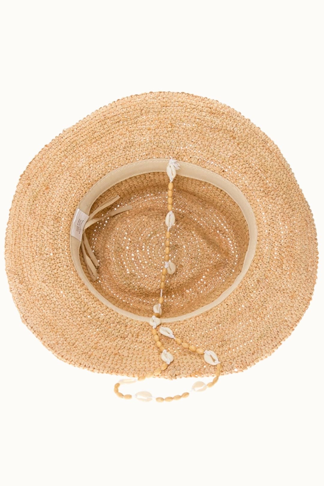 Raffia Straw Shell Crochet Sun Hat