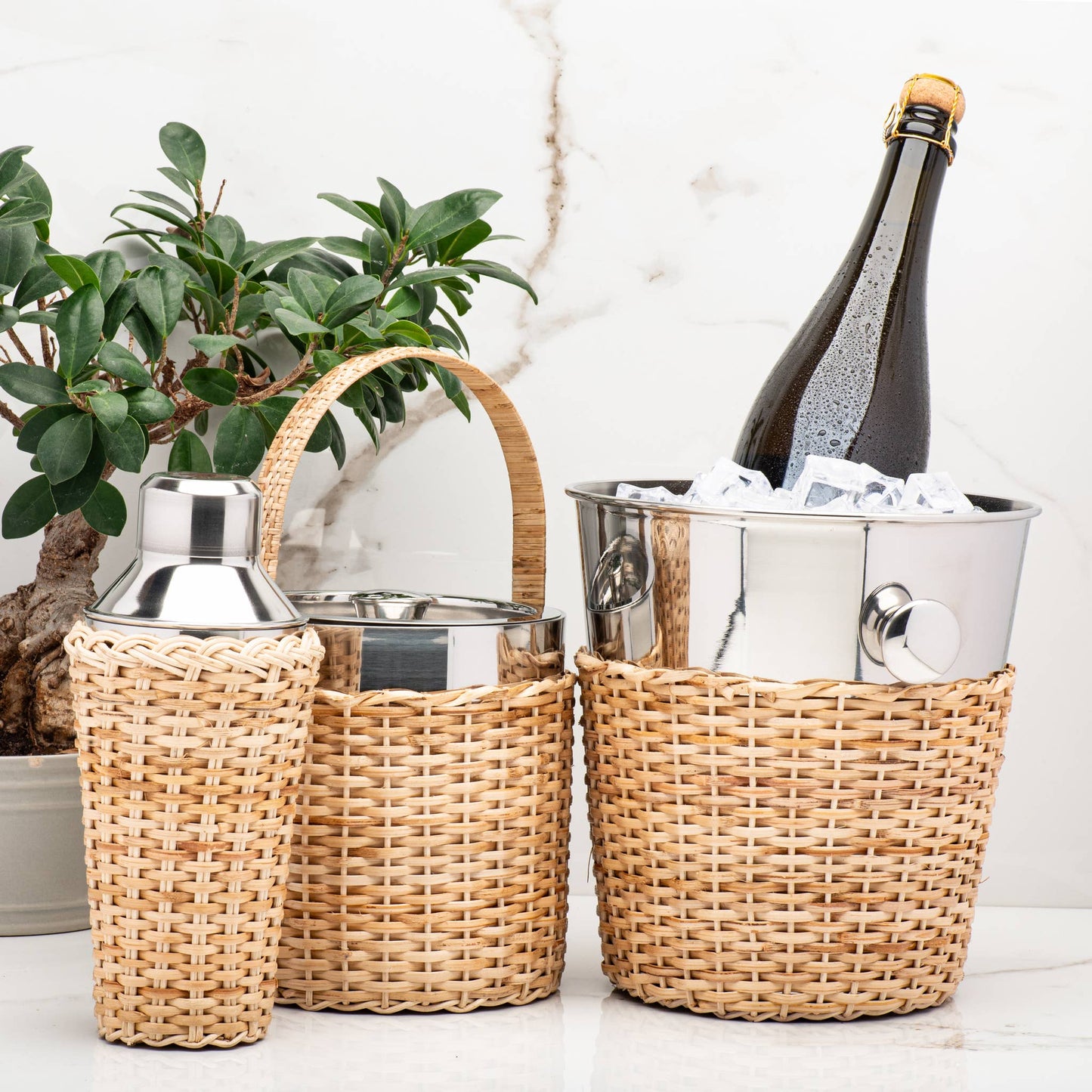 Rattan Bottle Chiller