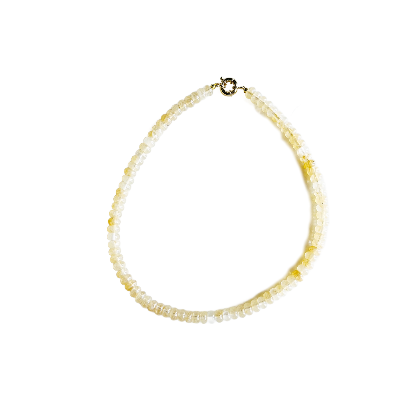 Candy Necklaces: Light Gray Angelite