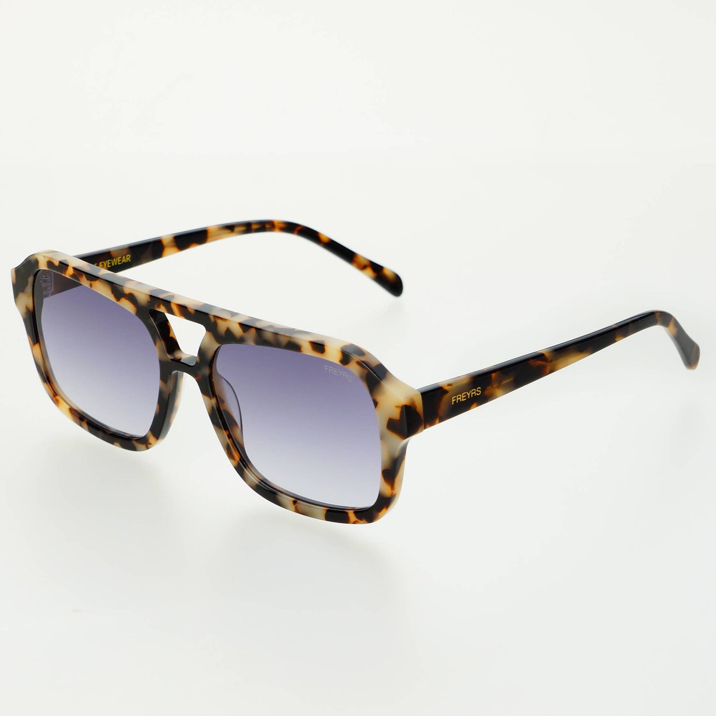 Havana Acetate Aviator Sunglasses: Tortoise