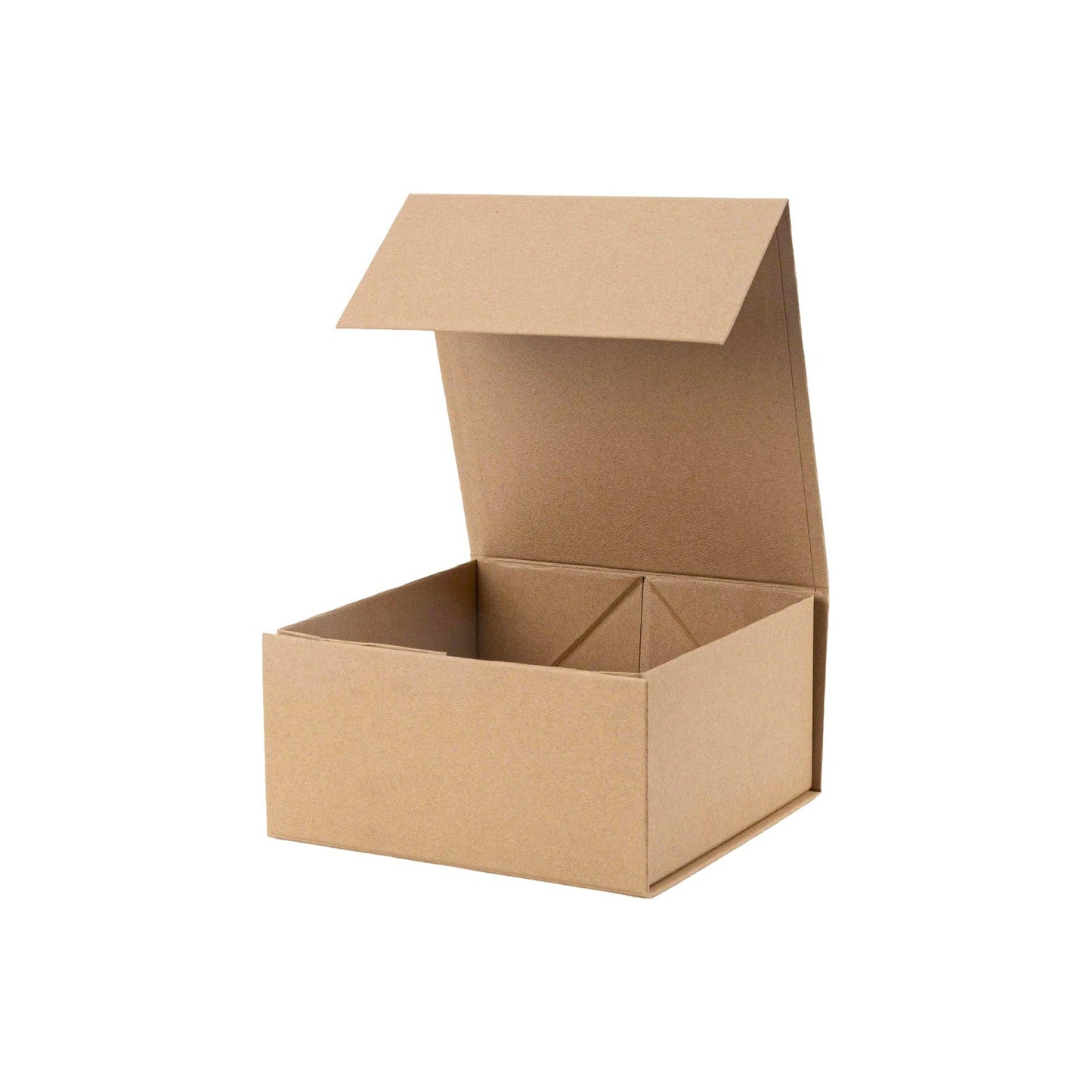 Collapsible Magnetic Kraft Gift Box 8x8x4