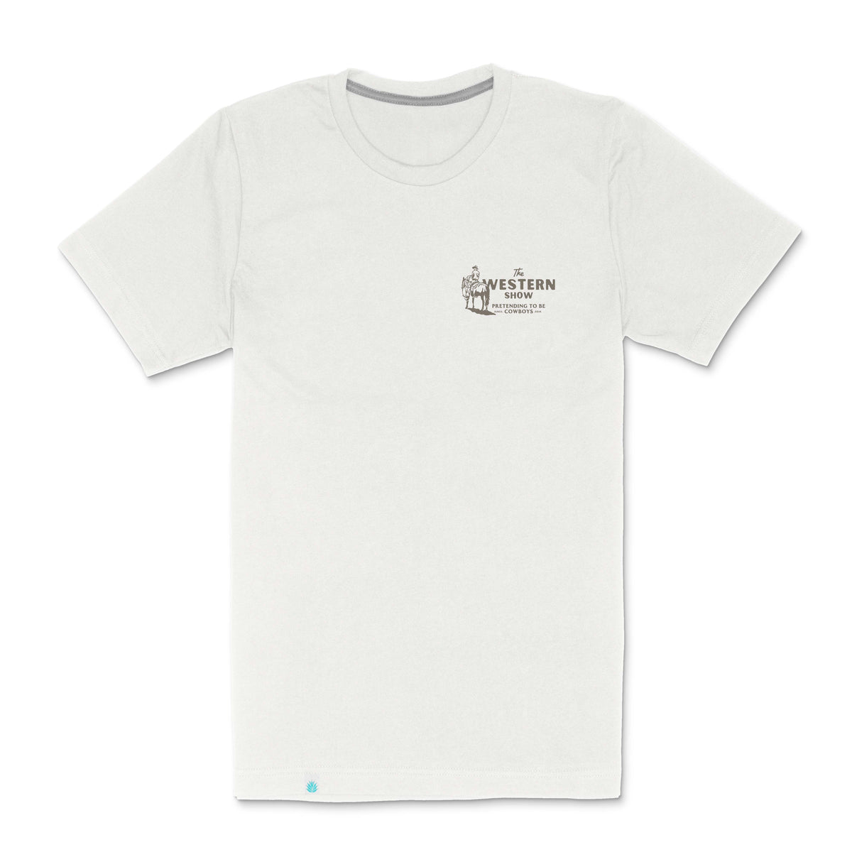 Western Show T-Shirt: Vintage White / X-Large