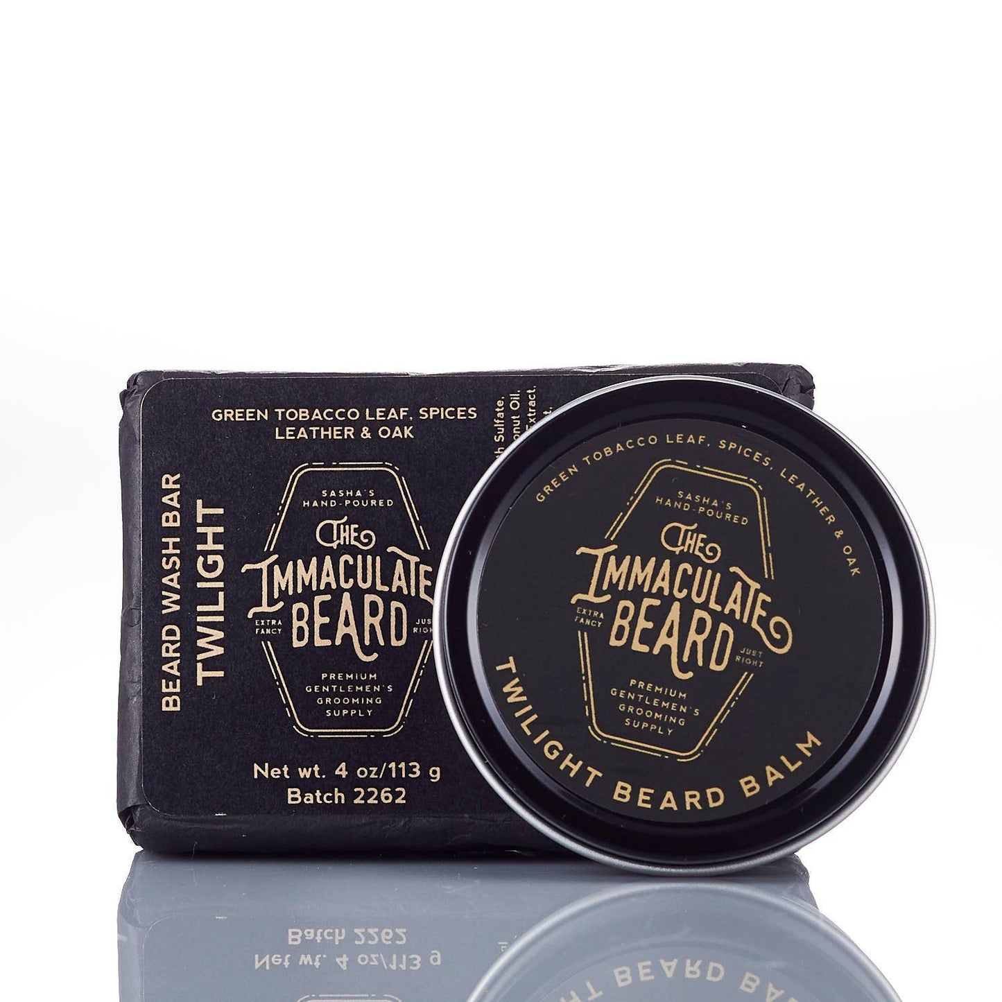 Beard Balm TWILIGHT tobacco leather & oak