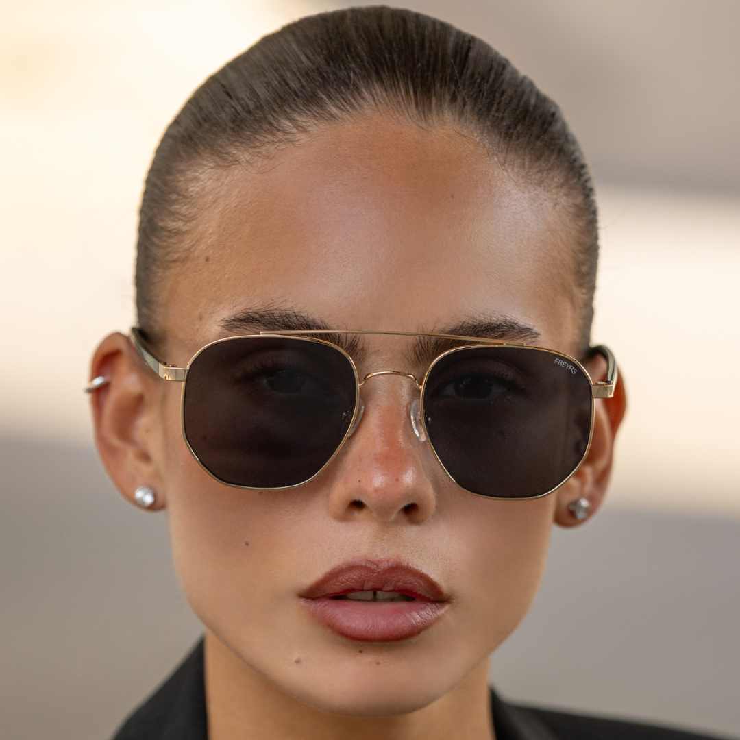 Austin Sunglasses : Gold / Green